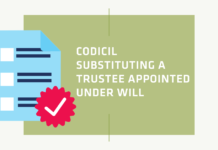 Codicil Substituting A Trustee