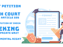 Writ Petition to High Court under Article 226 of Constitution of India seeking appropriate Writ for Fundamental Right