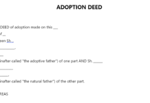 Adoption Deed