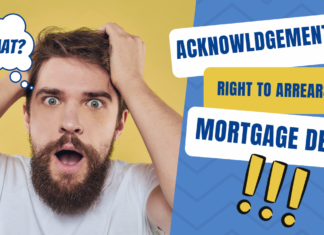 Acknowldgement of Right to Arrears of Interest of Mortgage Debt Right to Arrears
