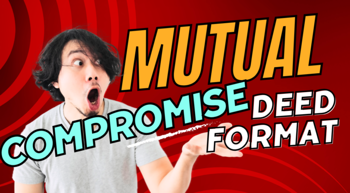 Mutual Compromise Deed Format