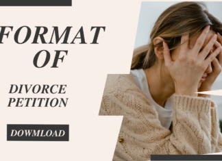 Format of Divorce Petition Format of Divorce Petition