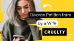 Divorce Petition form by a Wife