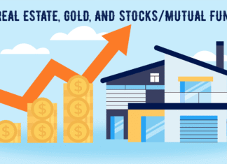 Real Estate, Gold, and Stocks/Mutual Funds