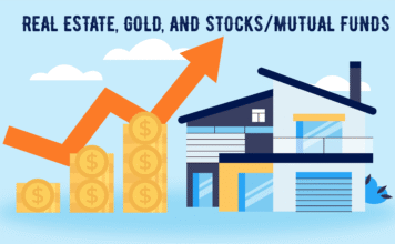 Real Estate, Gold, and Stocks/Mutual Funds