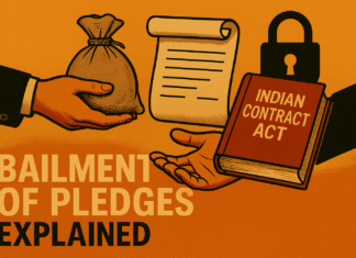 What do you mean by bailment of pledges? Explain its essential elements. a hand holding a bag of money and a book