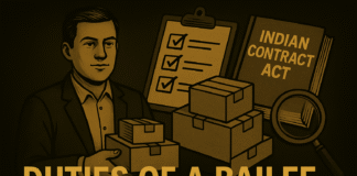 a man holding boxes next to a clipboard