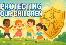 Positive YouTube thumbnail showing Supreme Court decision protecting children from stray dogs
