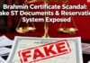 Brahmin Certificate Scandal