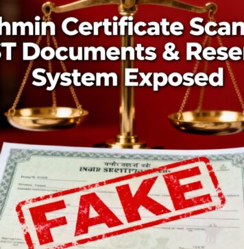 Brahmin Certificate Scandal