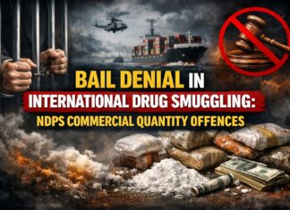 Bail Denial in International Drug Smuggling: NDPS Commercial Quantity Offences NDPS Commercial Quantity Offences