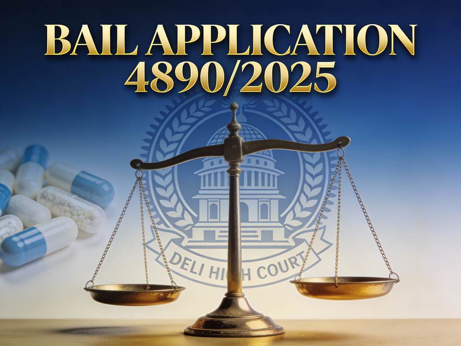 Delhi High Court NDPS Bail Application Header Graphic