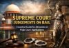 Supreme Court Judgements on Bail