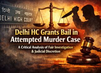 Delhi HC Grants Bail in Attempted Murder Case: A Critical Analysis of Fair Investigation and Judicial Discretion