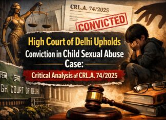 Delhi HC Upholds Conviction in Child Sexual Abuse Case: Critical Analysis of CRL.A. 74/2025 CRL.A. 74/2025