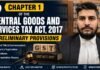 Chapter 1 of the Central Goods and Services Tax Act, 2017: Preliminary Provisions