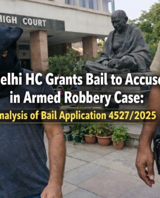 Delhi HC Grants Bail to Accused in Armed Robbery Case: Analysis of Bail Application 4527/2025