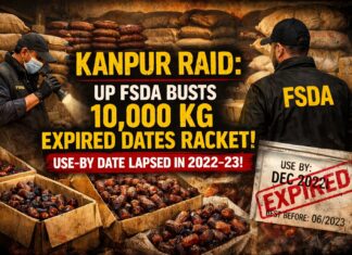 Kanpur Raid: UP FSDA Busts 10,000 Kg Expired Dates Racket, Use‑By Date Lapsed in 2022–23
