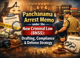 Panchanama & Arrest Memo under the New Criminal Law (BNSS): Drafting, Compliance & Defence Strategy