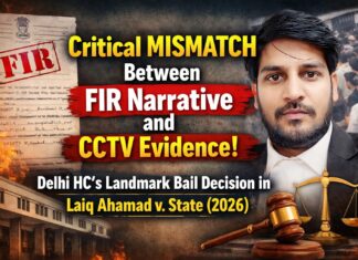Critical Mismatch Between FIR Narrative and CCTV Evidence: Delhi HC’s Landmark Bail Decision in Laiq Ahamad v. State (2026)
