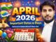 April 2026 Important Dates and Days – National & International Days List