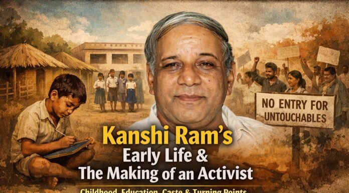 Kanshi Ram’s Early Life and the Making of an Activist: Childhood, Education, Caste, and Turning Points