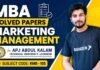 mba solved papers
