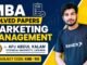 mba solved papers