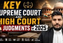 Key Supreme Court and High Court Judgments of 2025