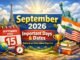 September 2026 Important Dates and Days – National & International Days List Terms Conditions