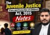 The Juvenile Justice (Care and Protection of Children) Act, 2015 Notes