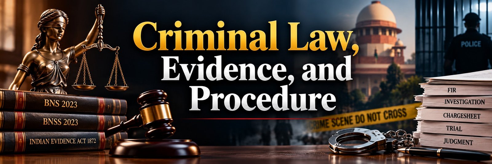 The Essential AIBE Preparation Guide: A Comprehensive Review of Landmark Judgments Criminal Law, Evidence, and Procedure